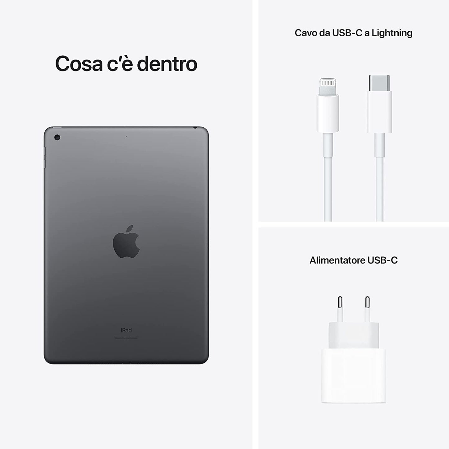 Apple iPad 2021 9ª Generazione 10.2" 64GB Wi-Fi Space Gray – MK2K3TY/A ITALIA