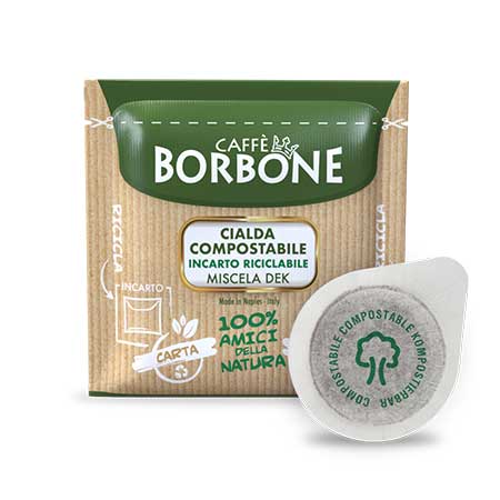Borbone Astuccio Cialde 44mm Miscela Dek – Confezione da 50 Cialde Decaffeinato