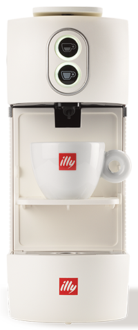 Illy Macchina da Caffè a Cialde Easy 44mm – Design Bianco, Facile da Usare, Qualità Italiana