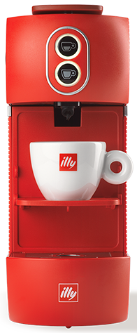 Illy Easy – Macchina da Caffè a Cialde 44mm Rossa | Compatta, Veloce e Facile da Usare