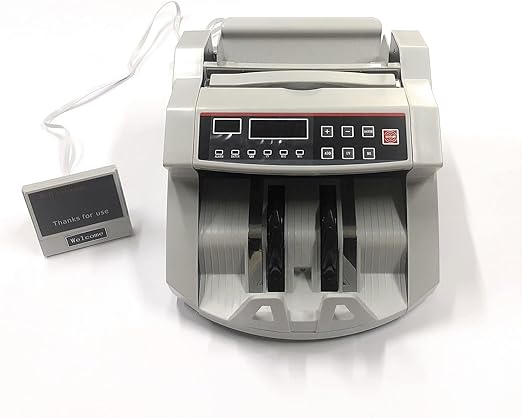Conta Banconote Professionale Con Rilevatore Di Banconote False E Doppio Display Led