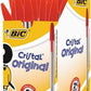 BIC Penne a Sfera, Cristal Original, Punta Media (1.0 mm), Confezione da 50, Fornitura per Cancelleria Scuola