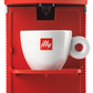 Illy Easy – Macchina da Caffè a Cialde 44mm Rossa | Compatta, Veloce e Facile da Usare