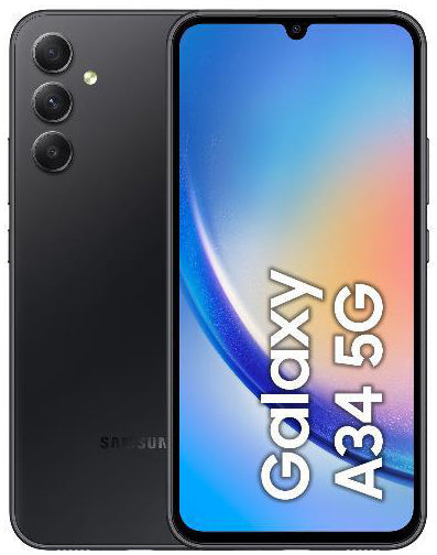 Samsung Galaxy A34 5G 6+128GB 6.6" Graphite – Efficienza e Design per Tutti i Giorni