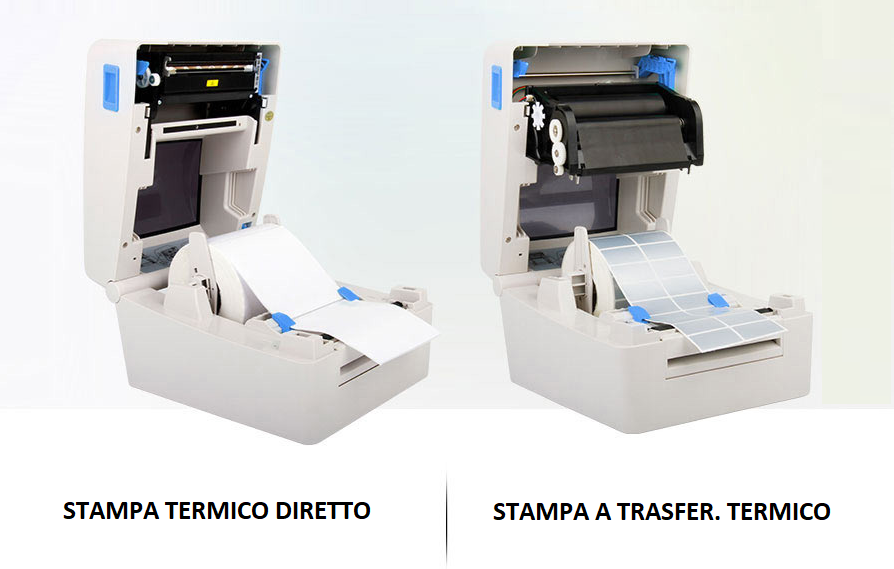 ETICHETTATRICE STAMPANTE TERMICA-RIBBON 4" PER ETICHETTE WIRELESS